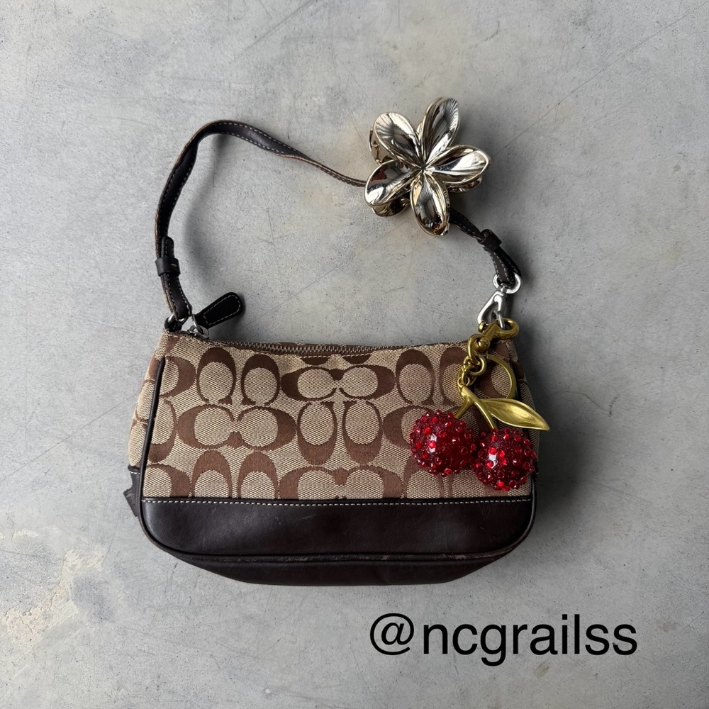 Vintage coach demi pochette mini bag